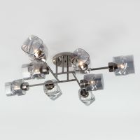 Потолочная люстра со стеклянными плафонами Eurosvet  30165/8 черный жемчуг