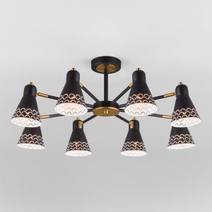 Потолочная люстра в стиле лофт Eurosvet 70100/8 черный