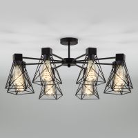 Потолочная люстра в стиле лофт Eurosvet 70107/8 черный