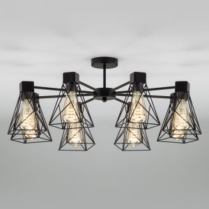 Потолочная люстра в стиле лофт Eurosvet 70107/8 черный