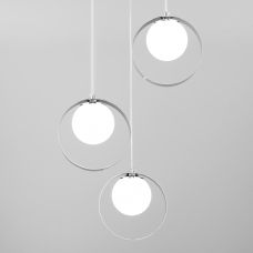 Потолочный светильник со стеклянными плафонами Eurosvet 50205/3 хром