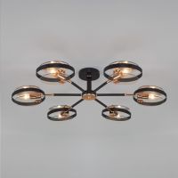 Потолочный светильник в стиле лофт Eurosvet 70121/6 черный