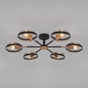 Потолочный светильник в стиле лофт Eurosvet 70121/6 черный