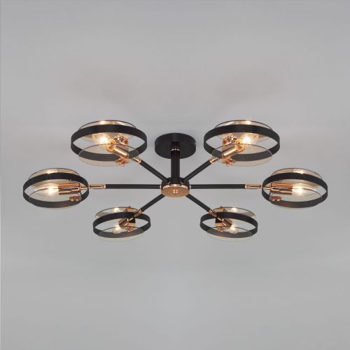 Потолочный светильник в стиле лофт Eurosvet 70121/6 черный