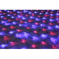 Сеть с FLASH мерцанием IQ LED 230V 3.0*1.0м (красн., син./чер.пр)