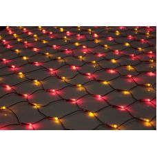 Сеть с FLASH мерцанием IQ LED 230V 3.0*1.0м (красн., жел./чер.пр)