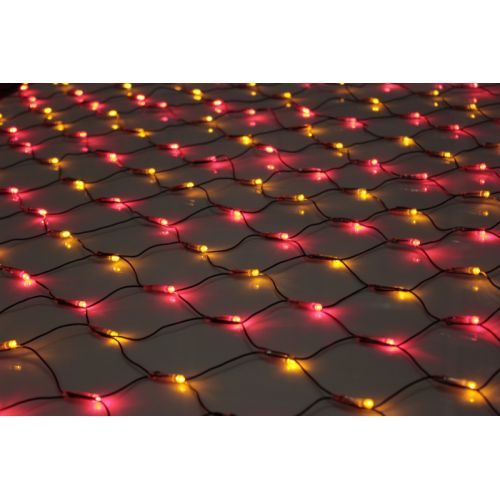 Сеть с FLASH мерцанием IQ LED 230V 3.0*1.0м (красн., жел./чер.пр)