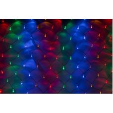 Сеть с FLASH мерцанием IQ LED 2*4M, 230V МУЛЬТИ на черном с контроллером