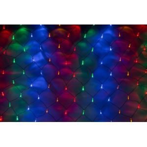 Сеть с FLASH мерцанием IQ LED 2*4M, 230V МУЛЬТИ на черном с контроллером