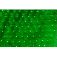Сеть с контроллером IQ LED 230V 2*4M, 230V ЗЕЛЕНЫЕ на черном