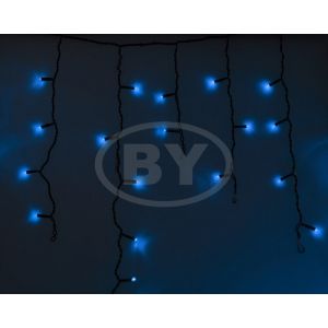 Светодиодная бахрома "Айсикл чёрный" Light-neon 4.8*0.6 м синий [255-1..