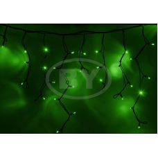 Светодиодная бахрома "Айсикл чёрный" Light-neon 4*0.6 м зеленый