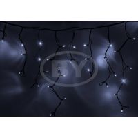 Светодиодная бахрома "Айсикл чёрный" Light-neon 5.6*0.6 м белый мерцание