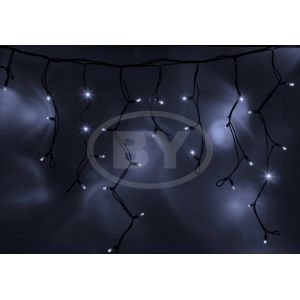 Светодиодная бахрома "Айсикл чёрный" Light-neon 5.6*0.6 м белый мерцан..