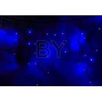 Светодиодная бахрома "Айсикл чёрный" Light-neon 5.6*0.9 м синий мерцание