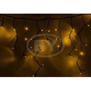 Светодиодная бахрома "Айсикл чёрный"  Light-neon 5.6*0.9 м жёлтый [255..