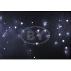 Светодиодная бахрома "Айсикл прозрачный" Light-neon 4.8*0.6 м белый