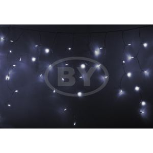 Светодиодная бахрома "Айсикл прозрачный" Light-neon 4.8*0.6 м белый