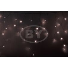 Светодиодная бахрома "Айсикл прозрачный" Light-neon 4.8*0.6 м тепло-белый 255-156
