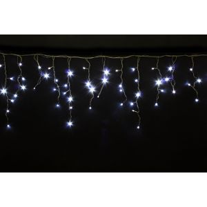 Светодиодная бахрома Winner Light белый 3*06 м черный каучук