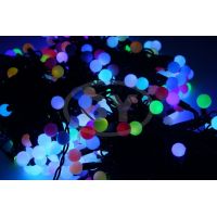 Светодиодная гирлянда Neon-night "Клип лайт шарики" RGB 3 нити по 20 м