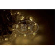 Светодиодная гирлянда Neon-night "LED Galaxy Bulb String" теплый белый, белый каучук