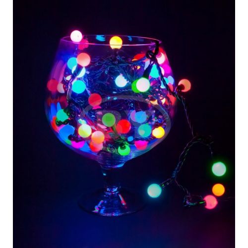 Светодиодная гирлянда Neon-night "LED шарики" мультиколор 10 м Ø 17.5 мм