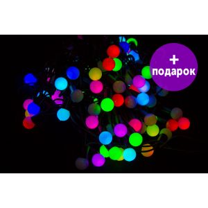 Светодиодная гирлянда Winner Light "LED шарики" RGB 5 м Ø 18 мм
