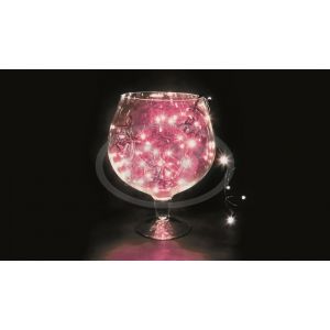 Светодиодная гирлянда Light-neon «Твинкл лайт» розовый 10 м 