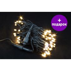 Светодиодная гирлянда Winner Light «Нить 100 LED» 10 м тепло-белый
