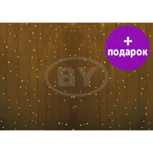 Светодиодная занавес 1.5*1 м тёплый белый
