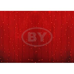 Светодиодная занавес Light-neon 2*1.5 м красный, прозрачный ПВХ