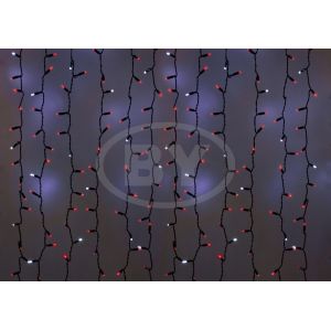 Светодиодная занавес Light-neon 2*1.5 м мерцание красный, белый ПВХ