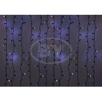Светодиодная занавес Light-neon2*1.5 м мерцание синий, белый ПВХ