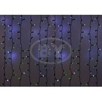 Светодиодная занавес Light-neon 2*1.5 м мерцание зелёный, белый ПВХ