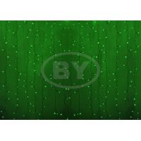 Светодиодная занавес Light-neon 2*1.5 м зелёный, прозрачный ПВХ