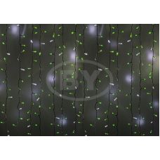Светодиодная занавес Light-neon 2*3 м мерцание зелёный, белый ПВХ