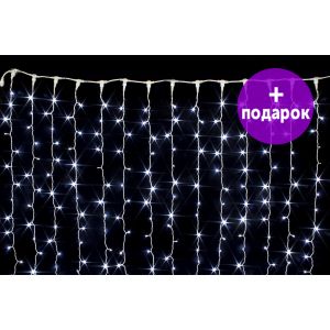 Светодиодная занавес уличный Winner Light 2*6 м белый