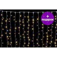Светодиодная занавес уличный Winner Light 2*6 м тепло-белый