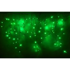 Светодиодная бахрома IQ LED  динамика (50×4), 230V с контроллером зеленый