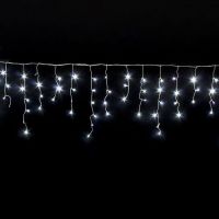 Светодиодная бахрома IQ LED  фиксинг 200 (50×4), 230V без контр. белый/белый провод