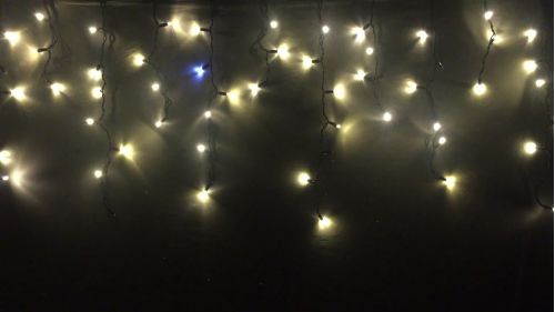 Светодиодная бахрома IQ LED Flash, 4X1M, 240V Flash холодный белый