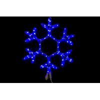 Светодиодная фигура Winner Light Снежинка 40 см, синяя