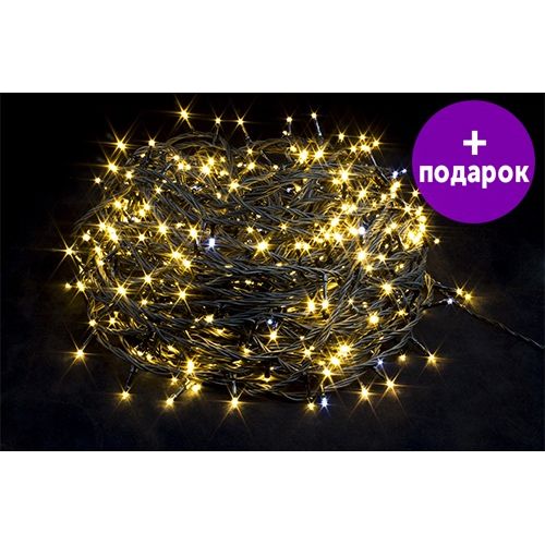 Светодиодная гирлянда Winner Light Нить-ПВХ 600 LED 60 м тепло-белый