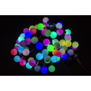 Светодиодная гирлянда Winner Light Нить-шарик 2.2 см, RGB, 100 LED