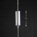 Светодиодный подвесной светильник Eurosvet 90072/1 серебряный