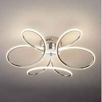 Светодиодный потолочный светильник Eurosvet 90083/3 хром