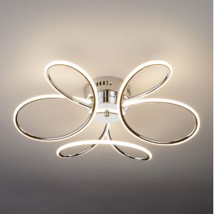 Светодиодный потолочный светильник Eurosvet 90083/3 хром