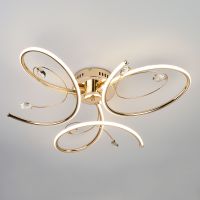 Светодиодный потолочный светильник Eurosvet 90099/3 золото