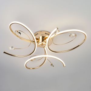 Светодиодный потолочный светильник Eurosvet 90099/3 золото